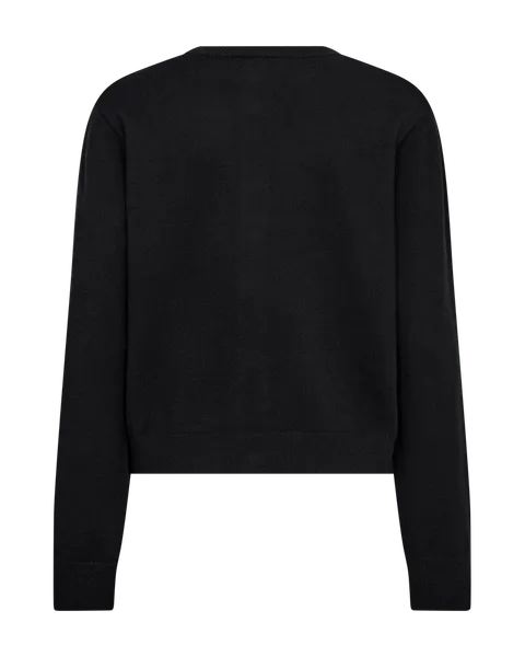 Hovedbilde TESSA CARDIGAN M/BOW - SORT