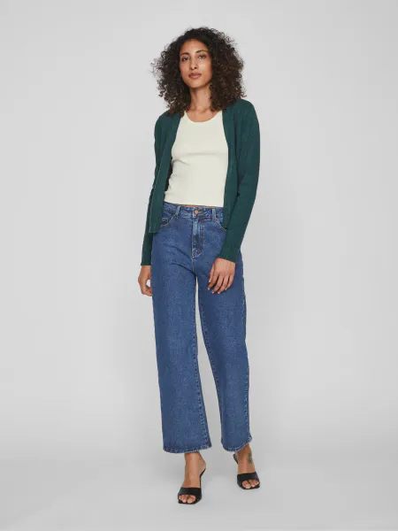 Hovedbilde VIRIL SHORT CARDIGAN - SMARAGDGRØNN