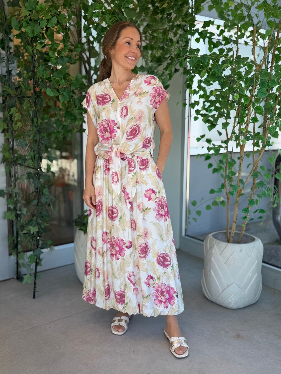 MAISE SKJØRT - ROSA BLOMSTER