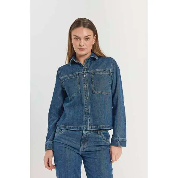 Hovedbilde RINNA DENIM JAKKE - MEDIUM VASK
