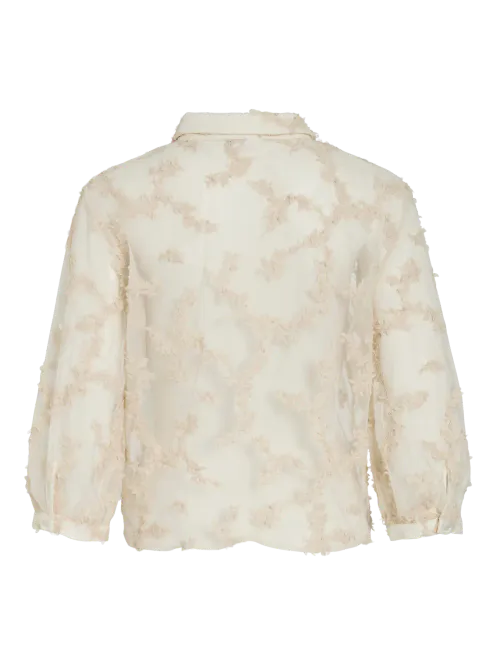 Hovedbilde SASSAN EMBRO BLUSE - CREAM