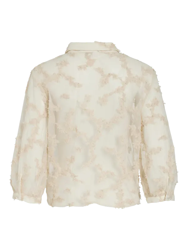 SASSAN EMBRO BLUSE - CREAM