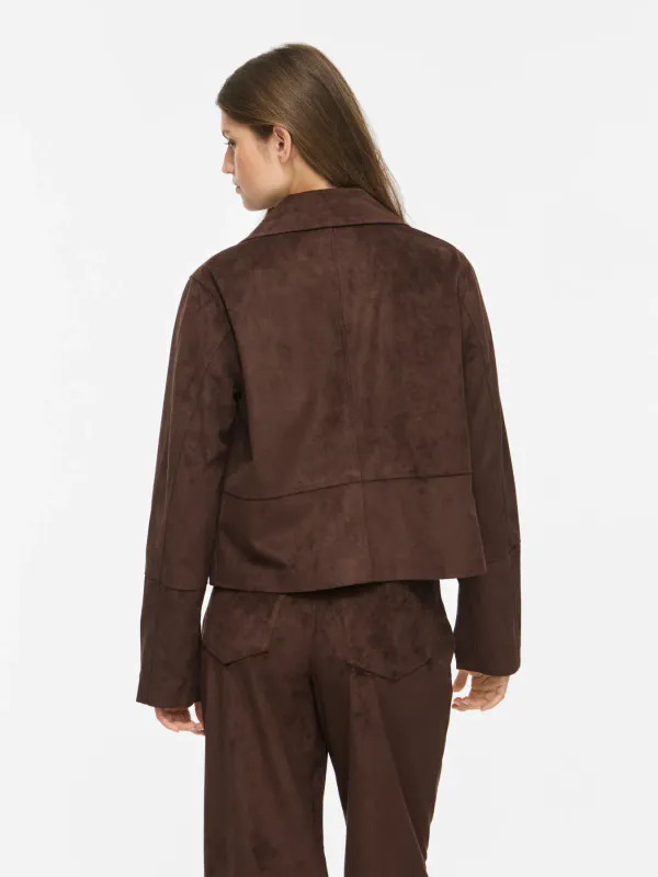 OLUNA SEMSKET LOOK JAKKE - BRUN