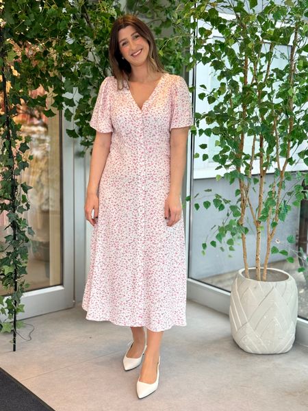 Hovedbilde ALBA MAXI KJOLE FLOWER - ROSA