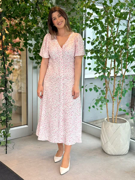 Hovedbilde ALBA MAXI KJOLE FLOWER - ROSA