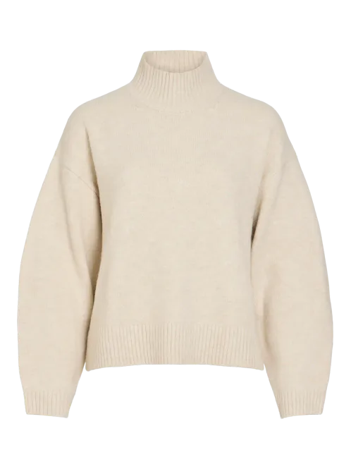Hovedbilde SIA GENSER M/ HALS - CREAM MELERT
