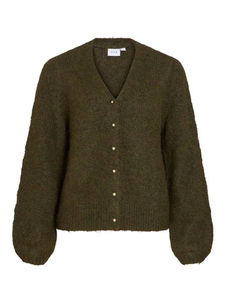 Hovedbilde MARLEY V-HALS CARDIGAN - MØRK GRØNN