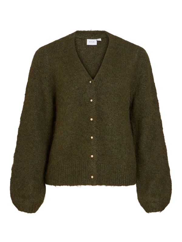 MARLEY V-HALS CARDIGAN - OLIVEN