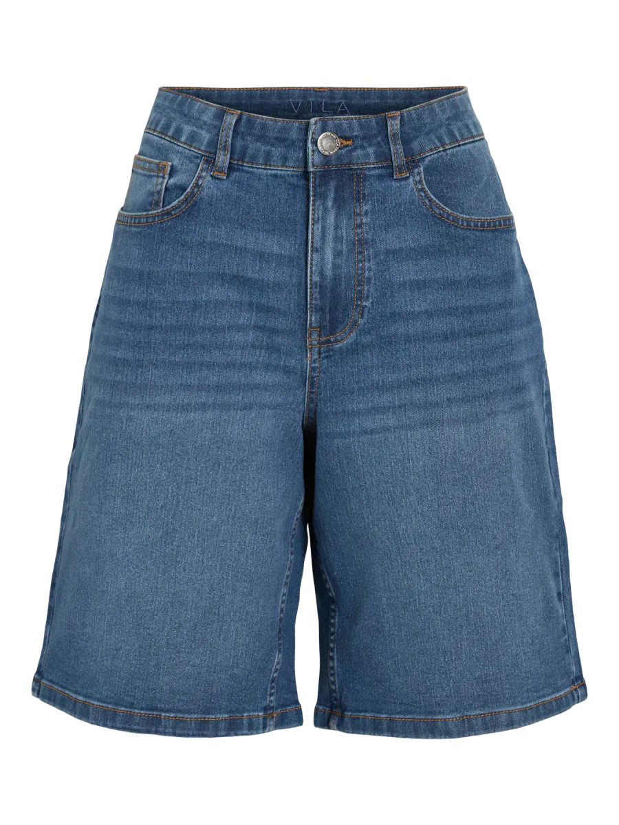 NUS BERMUDA JEANS SHORTS - MEDIUM BLÅ