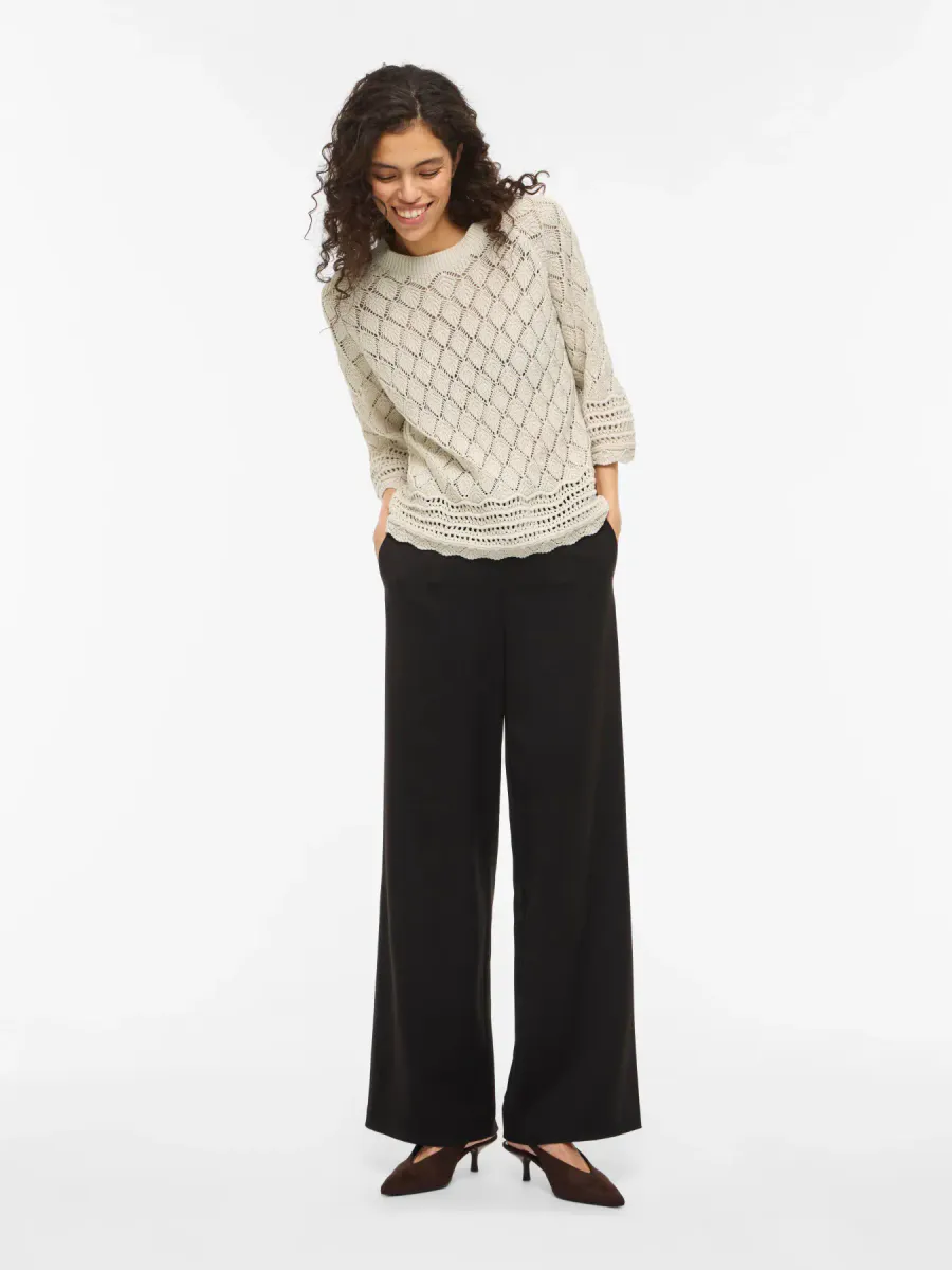 EVIE KNIT TOPP - CREAM