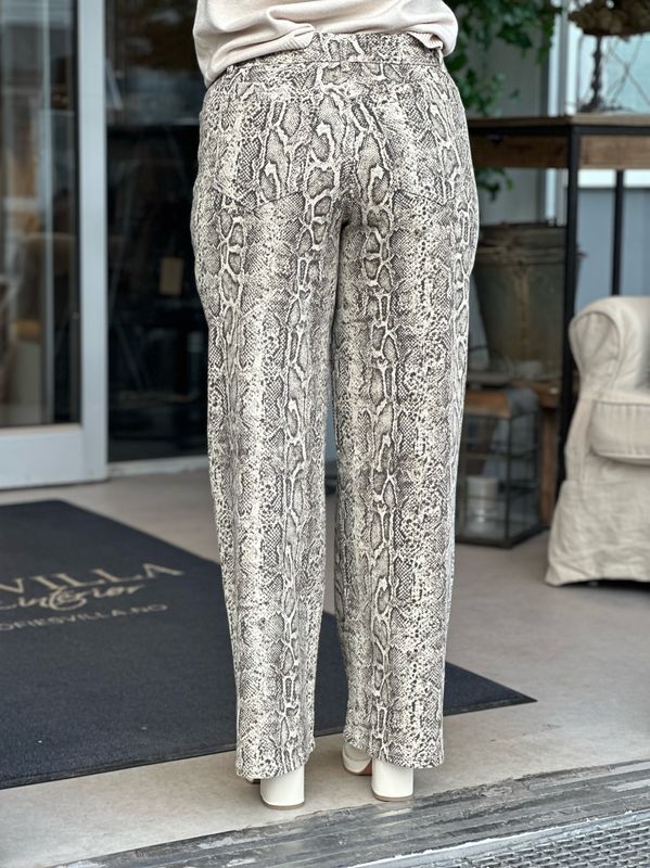 VICHIA STRAIGHT TWILL BUKSE - SNAKE
