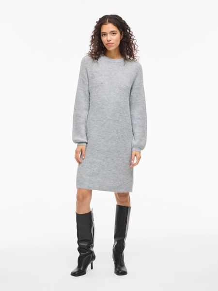 Hovedbilde RETTA STRIKKEKJOLE - GRÅ MELERT