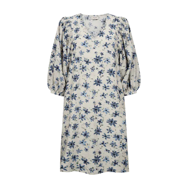 Hovedbilde JOVI KJOLE FLOWERS - MOONBEAM/BLÅ
