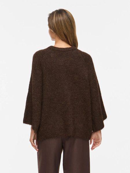 Hovedbilde BOWS 3/4 KNIT CARDIGAN M/METALL KNAPPER - BRUN ...