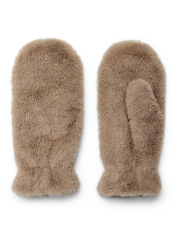 KAJA FAKE FUR VOTTER - CAMEL MELERT
