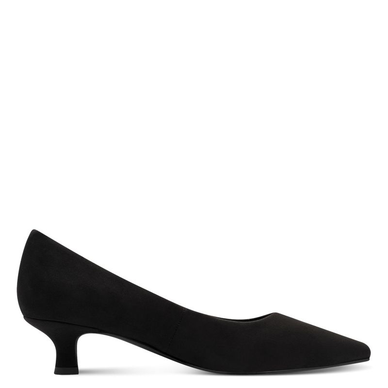 PUMPS M/LAV SNERTEN HÆL - SORT