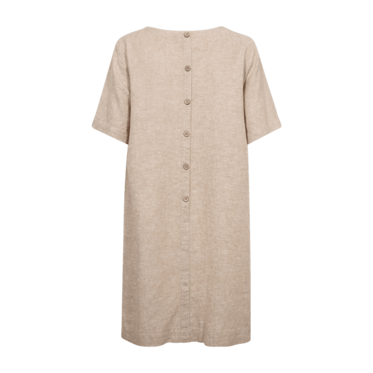 LAVA KJOLE M/KNAPPER BAK - SAND MELERT