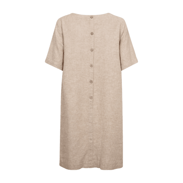 Hovedbilde LAVA KJOLE M/KNAPPER BAK - SAND MELERT