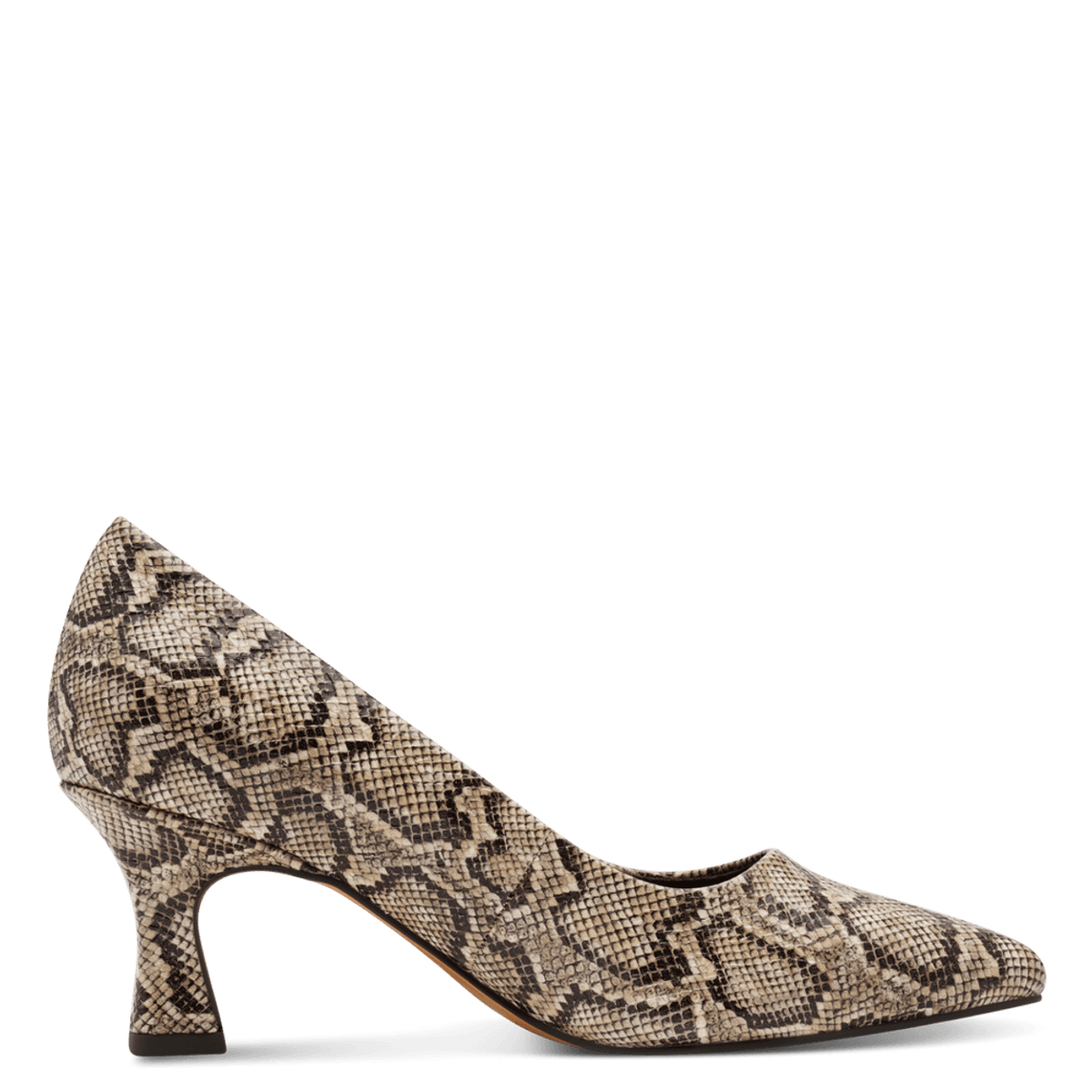 PUMPS M/SNERTEN HÆL - SNAKE