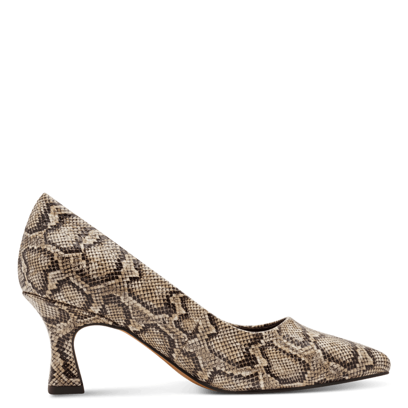 PUMPS M/SNERTEN HÆL - SNAKE