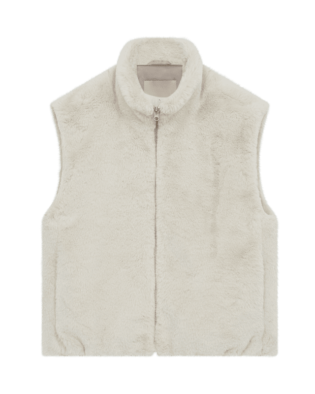 FONY FAUX FUR VEST - MOONBEAM