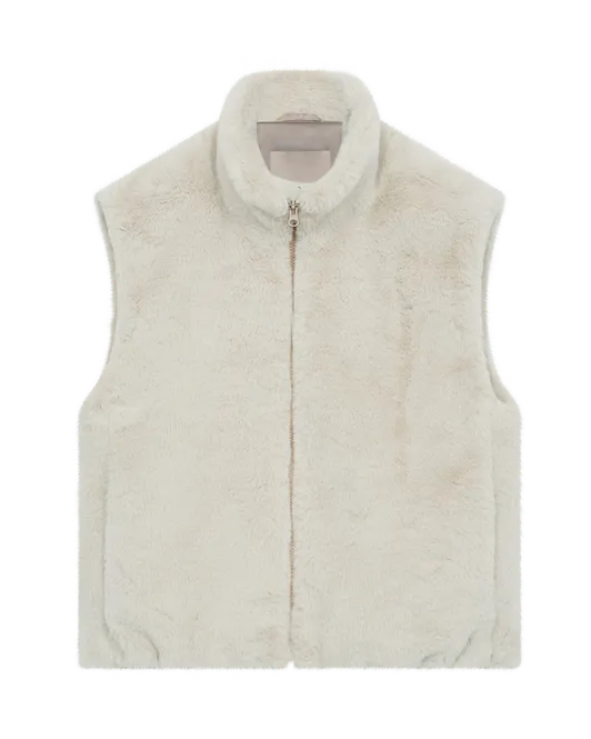 Hovedbilde FONY FAUX FUR VEST - MOONBEAM