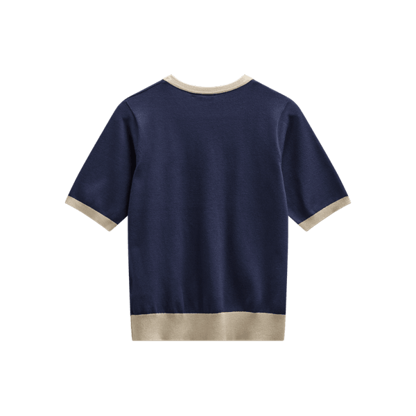Hovedbilde KATIE GENSER M/KORT ERM - NAVY/SAND