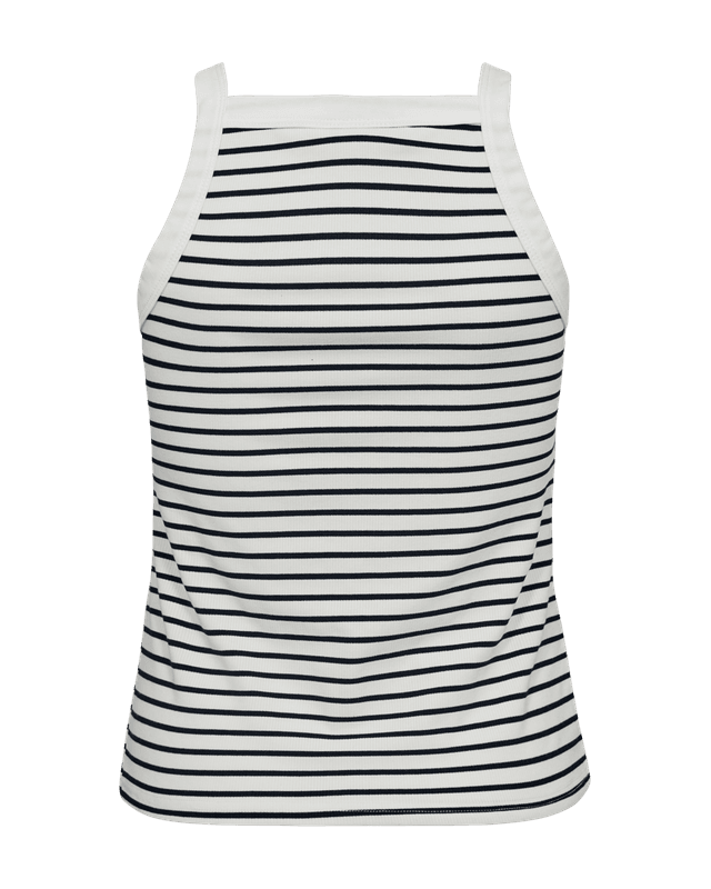 ZIA TOPP STRIPER - HVIT / NAVY