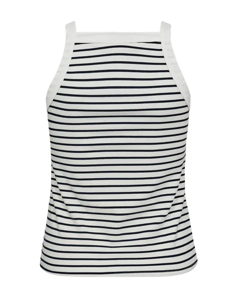 Hovedbilde ZIA TOPP STRIPER - HVIT / NAVY