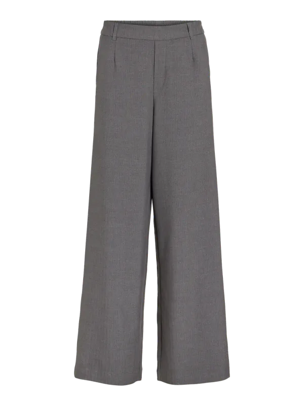VARONE RETT BUKSE HERRINGBONE - GRÅMELERT 