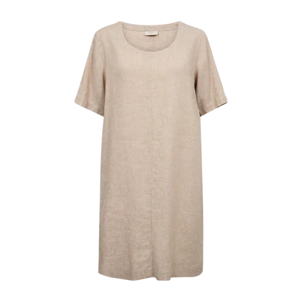 Hovedbilde LAVA KJOLE M/KNAPPER BAK - SAND MELERT