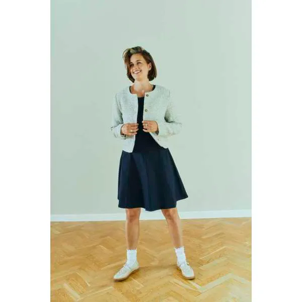 Hovedbilde TONJE ERMLØS KJOLE - NAVY 