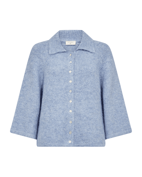 Hovedbilde GRSLULU CARDIGAN - HIMMELBLÅ MELERT