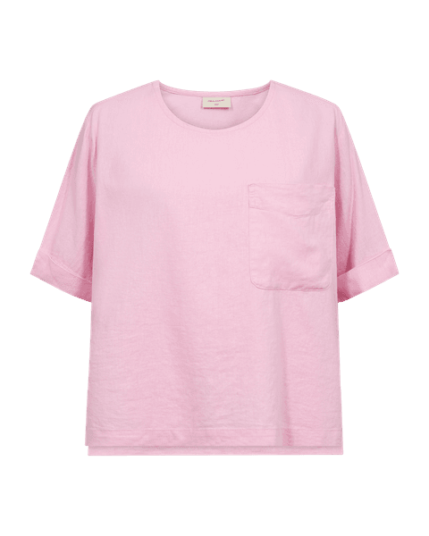 Hovedbilde LAVA LIN/VISCOSE TOPP M/LOMME - ROSA