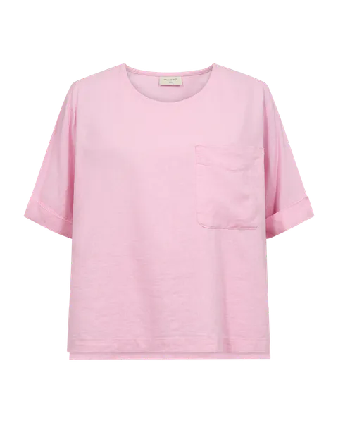 Hovedbilde LAVA LIN/VISCOSE TOPP M/LOMME - ROSA