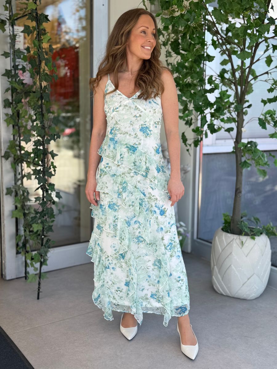 SMILLA FRILL KJOLE M/STROPPER - AQUA