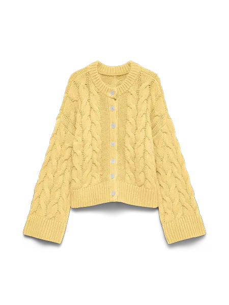 Hovedbilde SVEA THEA CABEL CARDIGAN - GUL