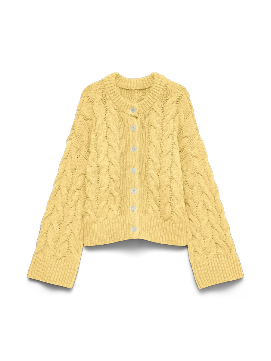 SVEA THEA CABEL CARDIGAN - GUL