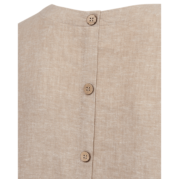 Hovedbilde LAVA KJOLE M/KNAPPER BAK - SAND MELERT