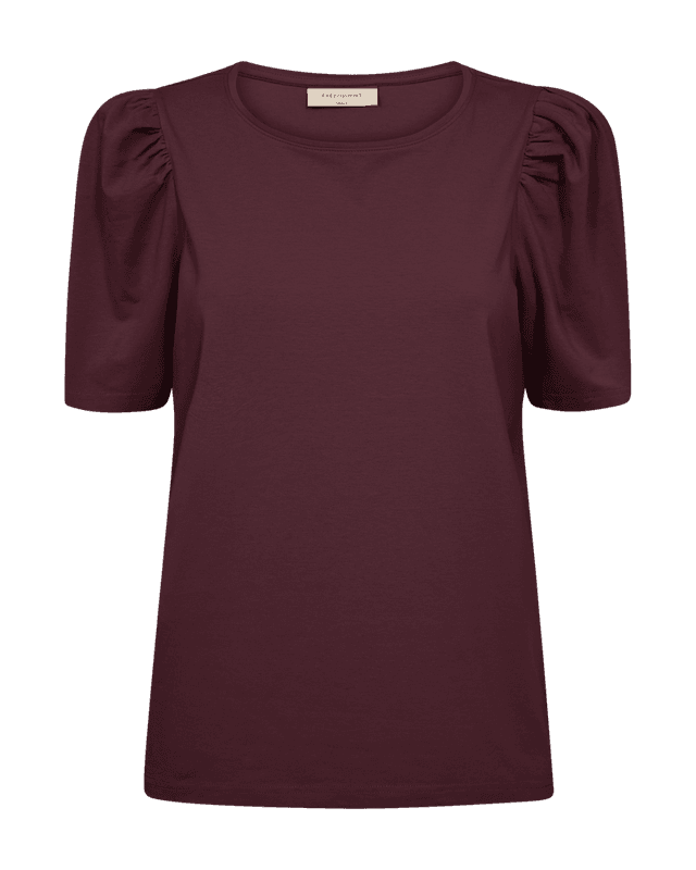 FENJA T-SHIRT M/PUFFERM - PLOMME