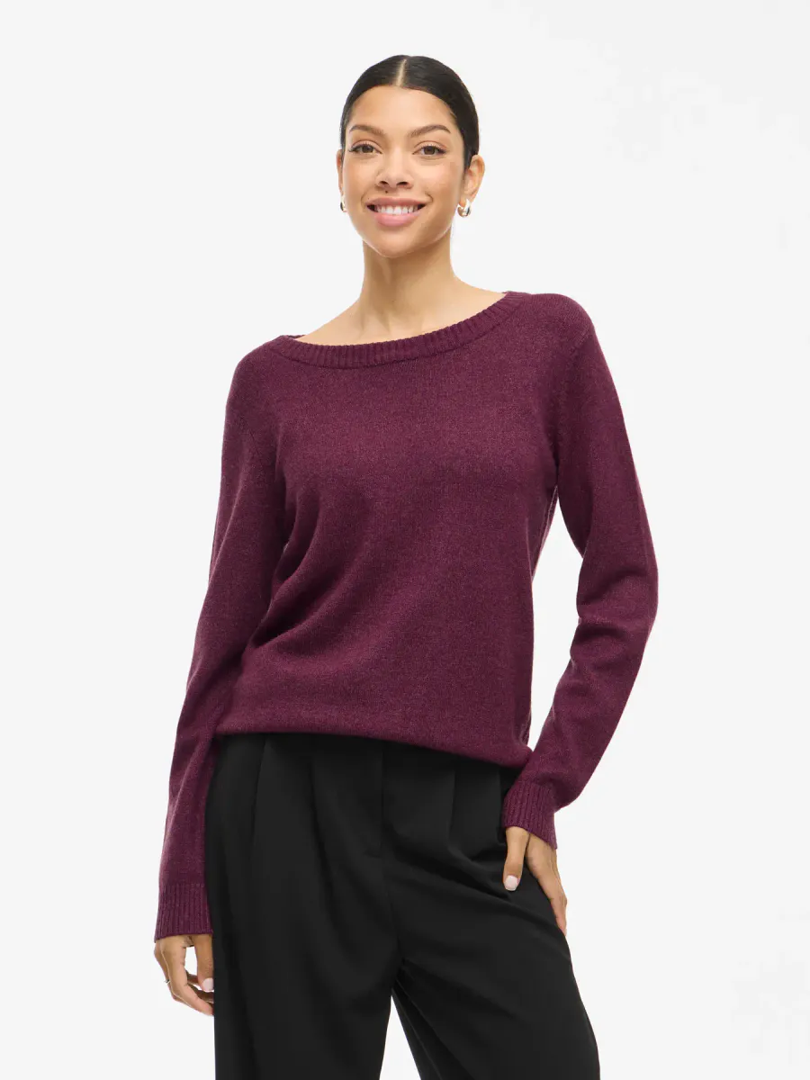 VIRIL GENSER O-NECK - PLOMME