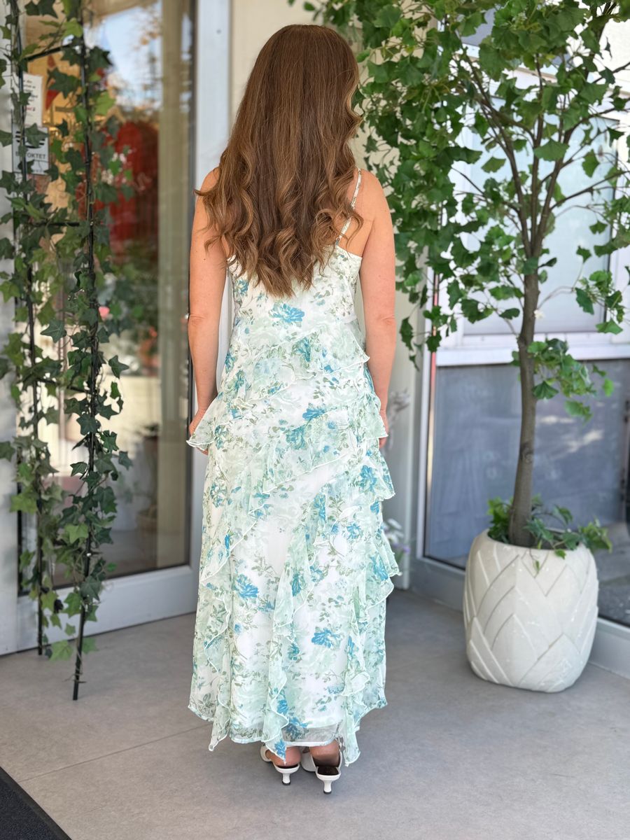 SMILLA FRILL KJOLE M/STROPPER - AQUA