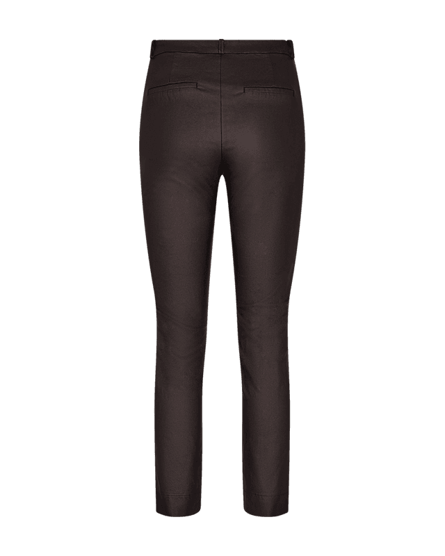 SOLVEJ CHINOS BUKSE COATED - BRUN