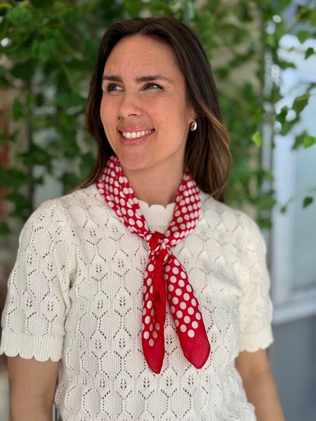 Hovedbilde SKJERF SILKELOOK POLKA - RØDT