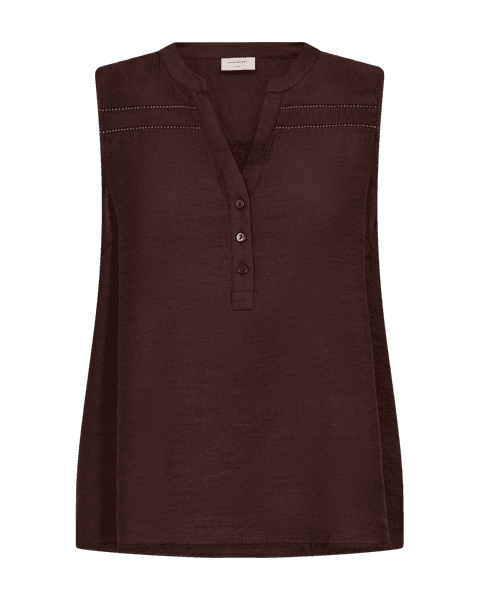 Hovedbilde ANDREA BLUSE M/EMBRO - BRUN