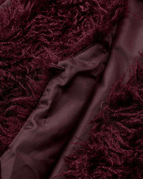 Hovedbilde FINE FAKE FUR VEST - PLOMME