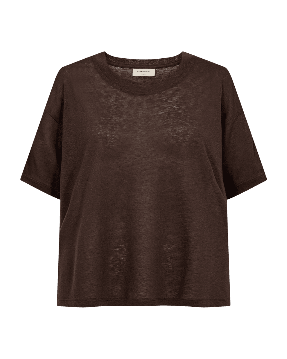 LAVINA T-SHIRT - BRUN