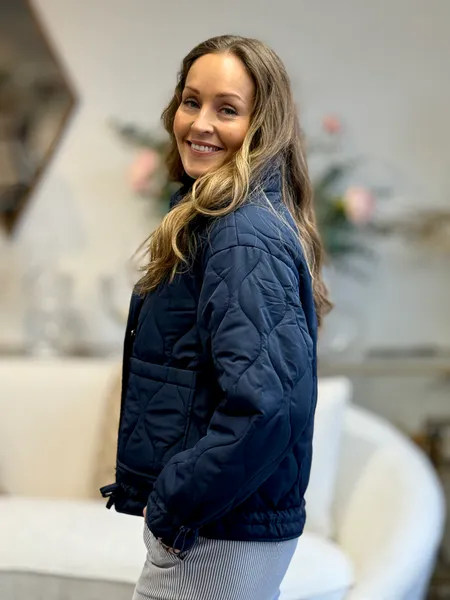 Hovedbilde BLOB QUILTET JAKKE - NAVY