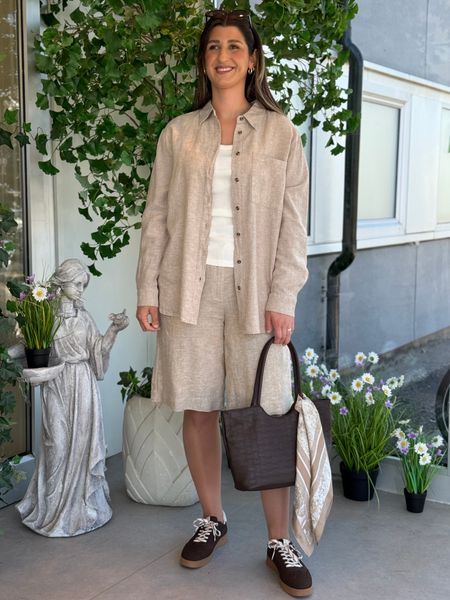Hovedbilde LAVA LIN/VISCOSE CULOTTE SHORTS - SAND MELERT