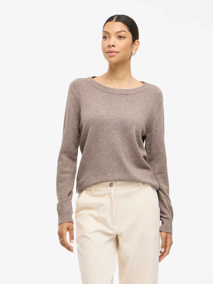 VIRIL GENSER O-NECK - MULDVARP